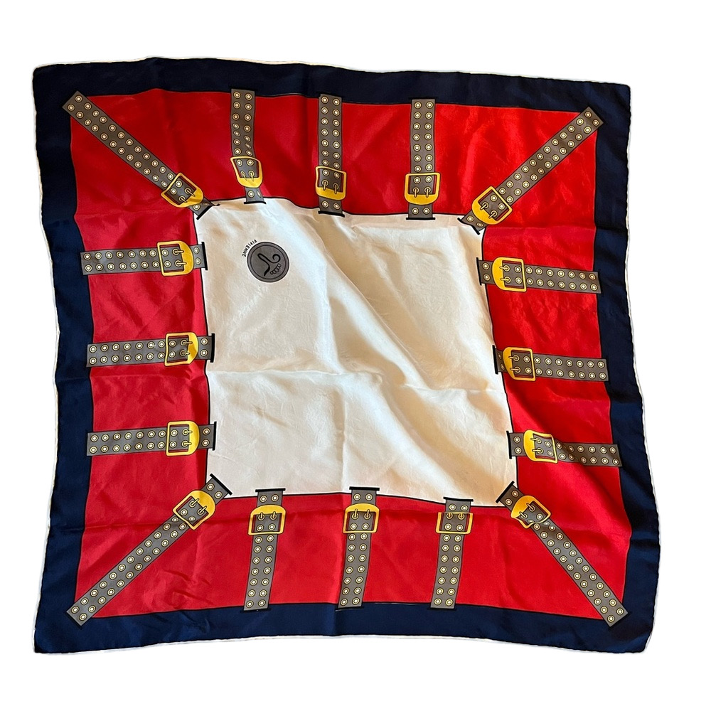 Beautiful Vintage Vivienne Westwood Silk Scarf rolled edges orb logo